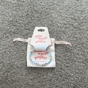 Little words project Blue Beaded Bracelet boy/ mom size S/M